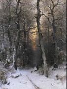 Sunset in the Forest unknow artist